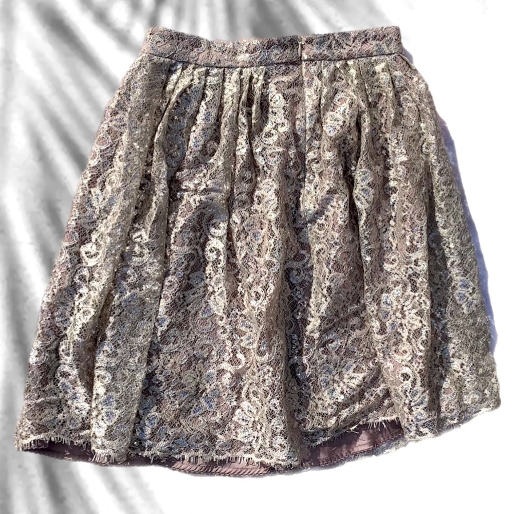 Beautiful silver and mauve skirt